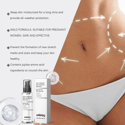 50 ml bottle of skin enhancer serum with hyaluronic acid and N-acetylglucosamine
