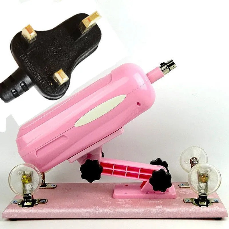 Bobb women's automatic telescopic thrusting sex tool in purple colour showing PVC construction