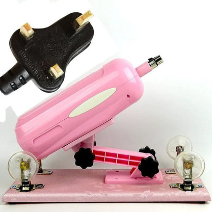 Bobb women's automatic telescopic thrusting sex tool in purple colour showing PVC construction
