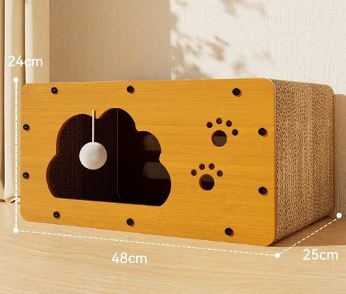 Durable sisal scratch mat with crumb-resistant surface for cats