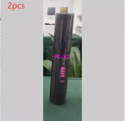 2-In-1 Electric USB Hair Straightening Brush with ceramic coating for healthy styling