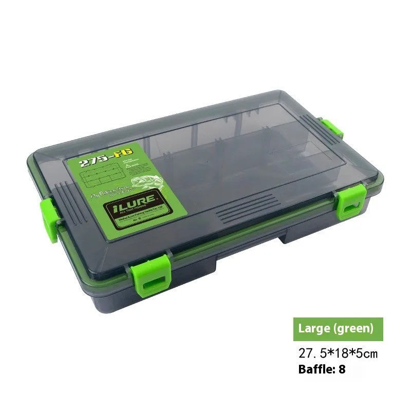 Blue Luya fishing lure storage box with waterproof PP plastic construction