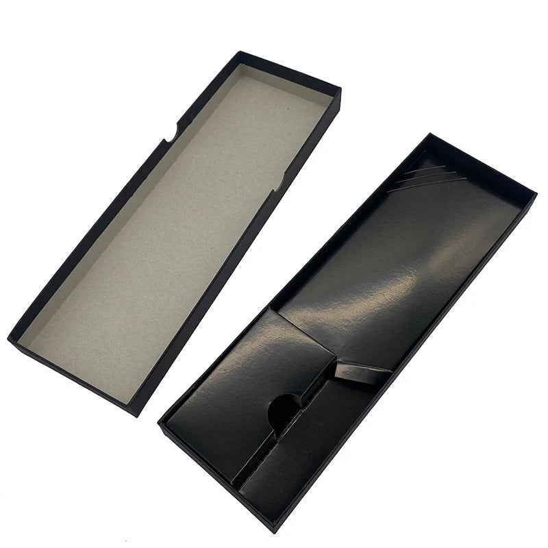Minimalist black EVA kitchen knife set in gift box, perfect for home chefs