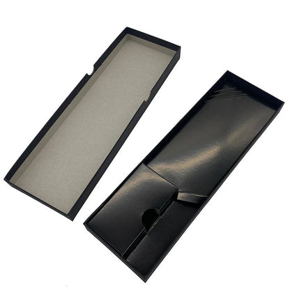 Minimalist black EVA kitchen knife set in gift box, perfect for home chefs