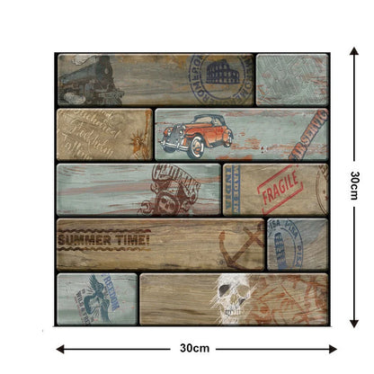 Brick wallpaper self-adhesive sticker for kitchen and bathroom walls, moisture-proof and oil-proof