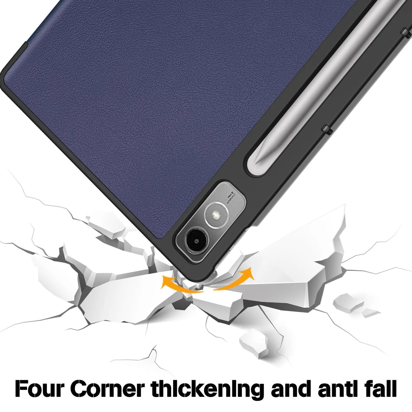 Lenovo Tab P12 tablet protective case with foldable stand in multiple colour options