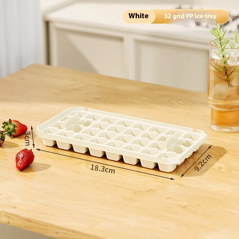 PP material ice cube tray with quick release design for easy demolding