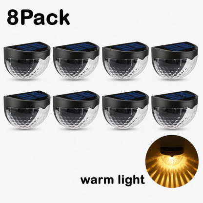 Solar-powered outdoor wall lamp with integrated LED technology providing 8-12 hours of continuous illumination from a single day's solar charge, featuring IP55 waterproof rating for year-round garden use