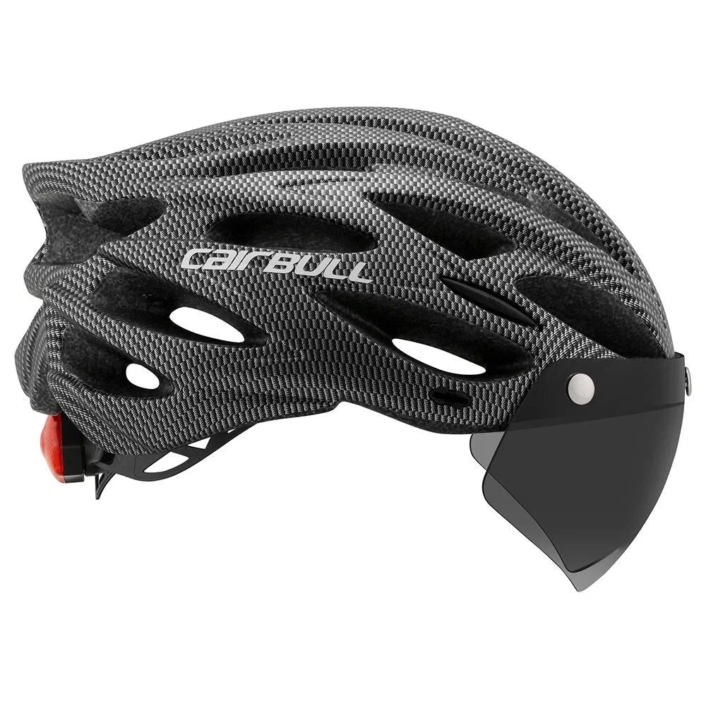 Bicycle helmet hard hat with 22 wind tunnels for enhanced airflow, available in multiple colors