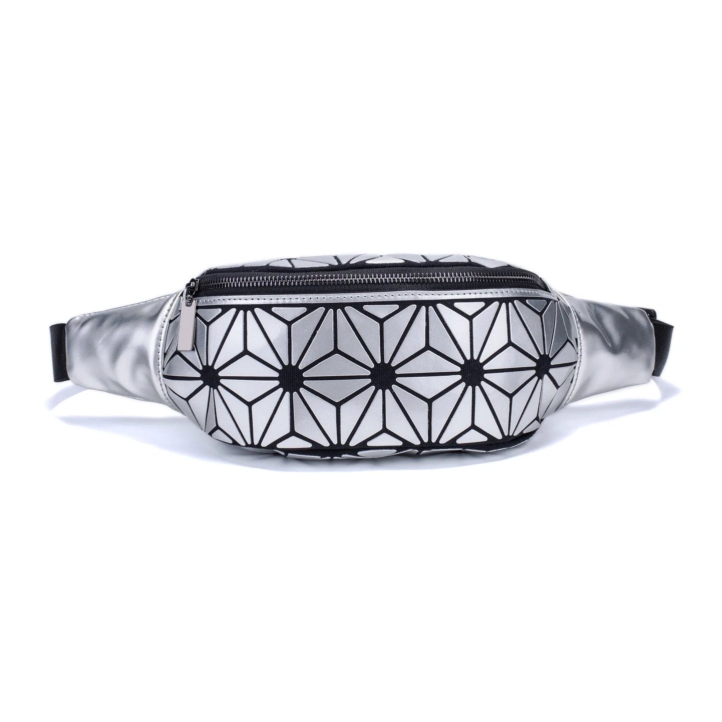Stylish waist bags in various colors made of premium PU leather with a sleek geometric design, providing hands-free convenience and organization for modern women.