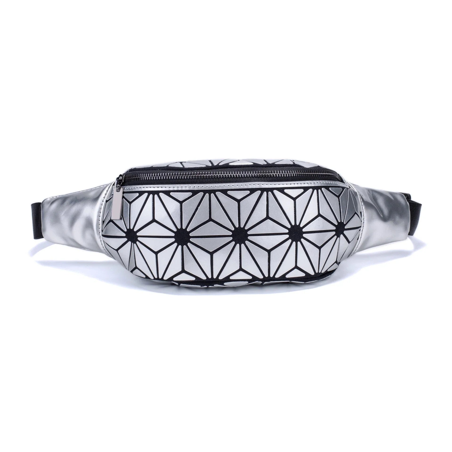 Stylish waist bags in various colors made of premium PU leather with a sleek geometric design, providing hands-free convenience and organization for modern women.