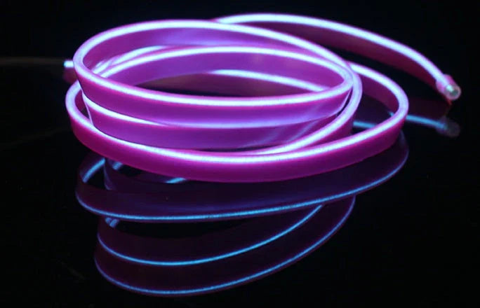 Flexible LED strip lights in various colors for neon party decor, bicycle, and dance lighting