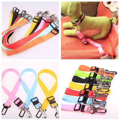 Adjustable Seatbelt Dog Leash for Secure and Comfortable Car Rides with Pets
