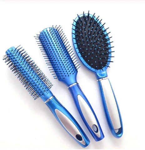 Portable vibrating hair massage comb with ionic technology for on-the-go hair rejuvenation and styling