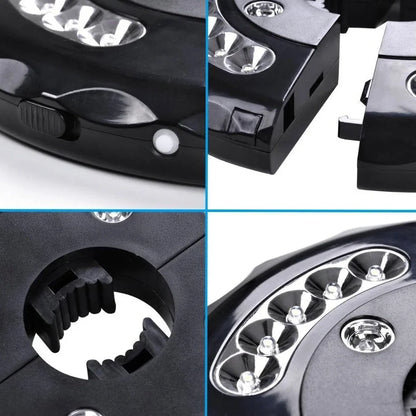 Detachable umbrella camping light with Roman illumination pattern and magnetic mounting system