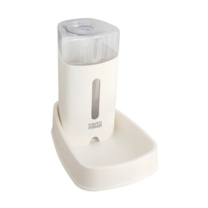 Transparent cat water fountain with 3800ml capacity in blue colour showing siphon water flow system