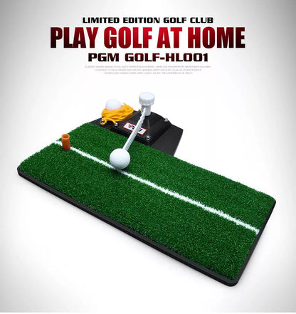 Multi-functional Golf Swing Trainer with durable rubber base and PP grass surface