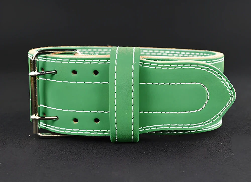 Four-layer cowhide leather sports fitness belt for weightlifting support