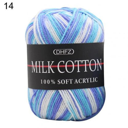 Multi-color jacquard knitting yarn for vibrant DIY projects