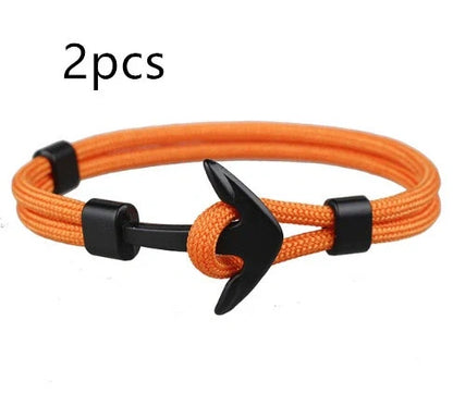 Unisex Pirate Anchor Bracelet with detailed nautical design, perfect for sea lovers and fashion enthusiasts.