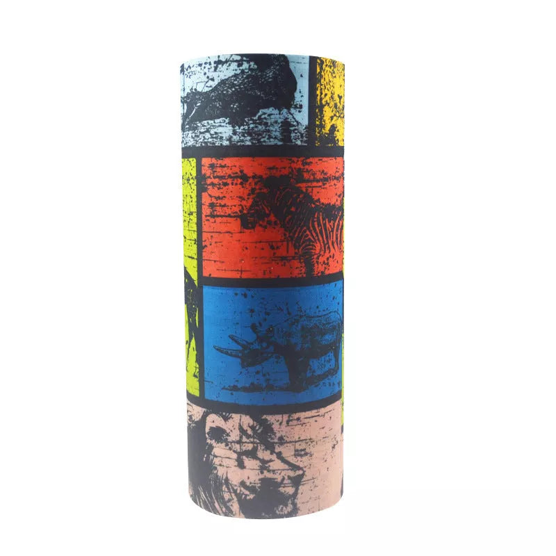 Polyester sports bandana for cycling and sun protection in various patterns