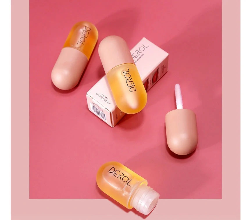 Day Night Instant Volume Lip Plumper Oil in light yellow for hydrated, plump lips