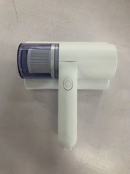 White wireless mite removal instrument with UV sterilisation for bedding cleaning