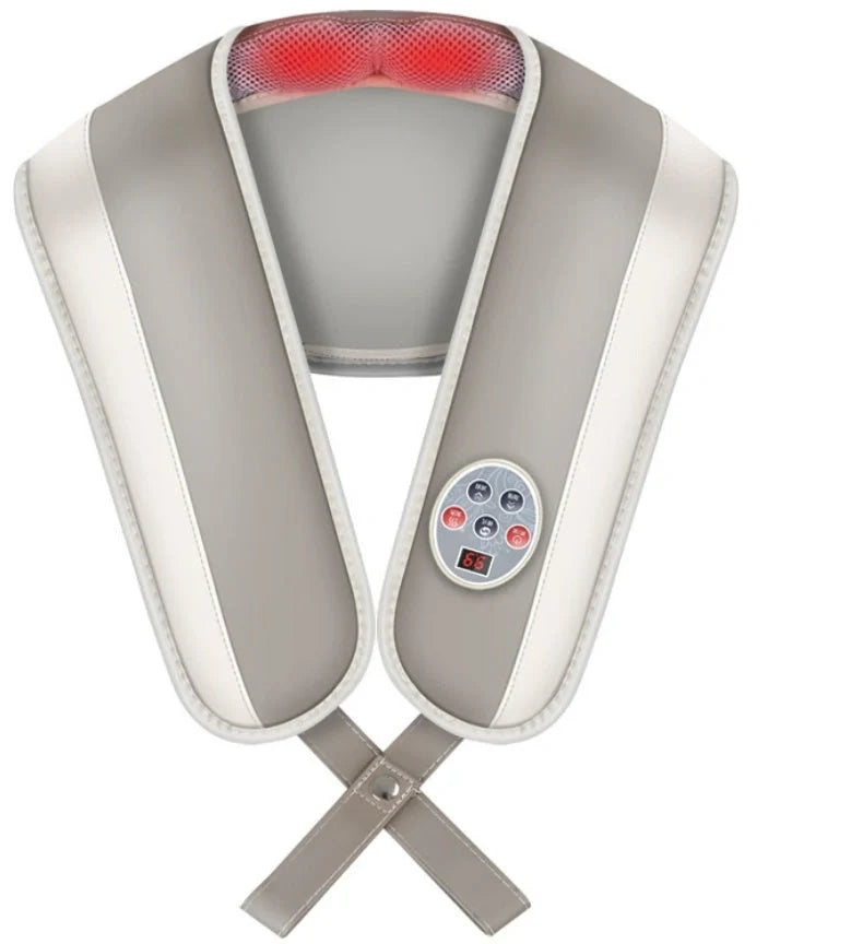 Heating massage shawl for neck, back, and leg relief with hot compress function