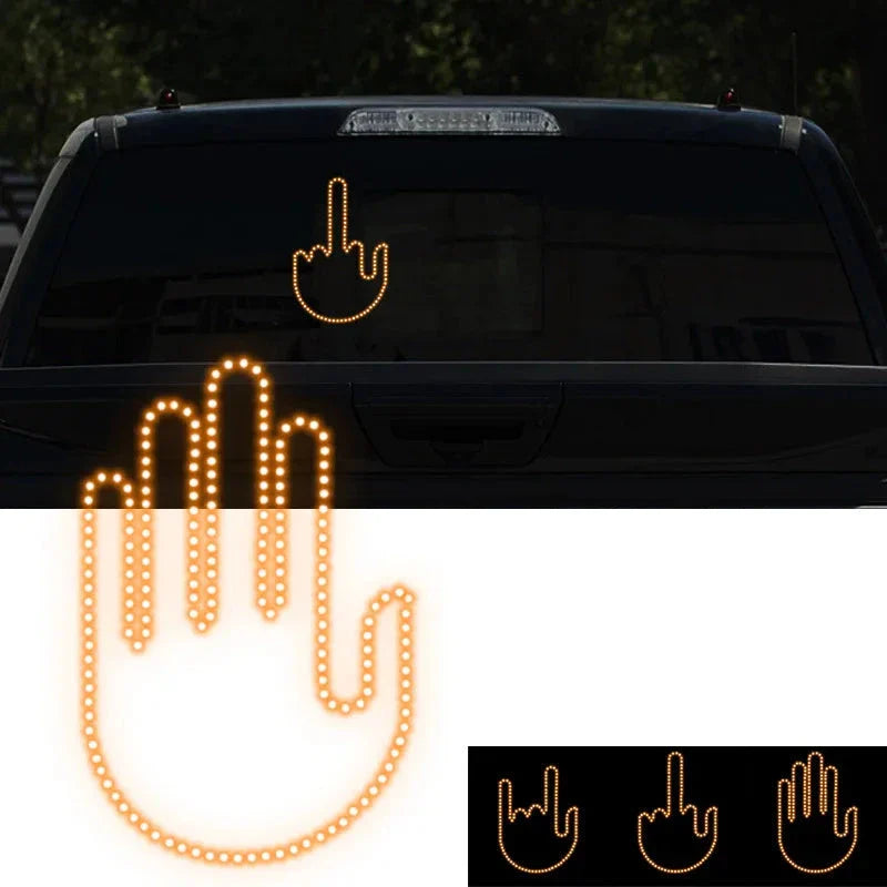 Illuminated Gesture Light for Road Rage and Appreciation