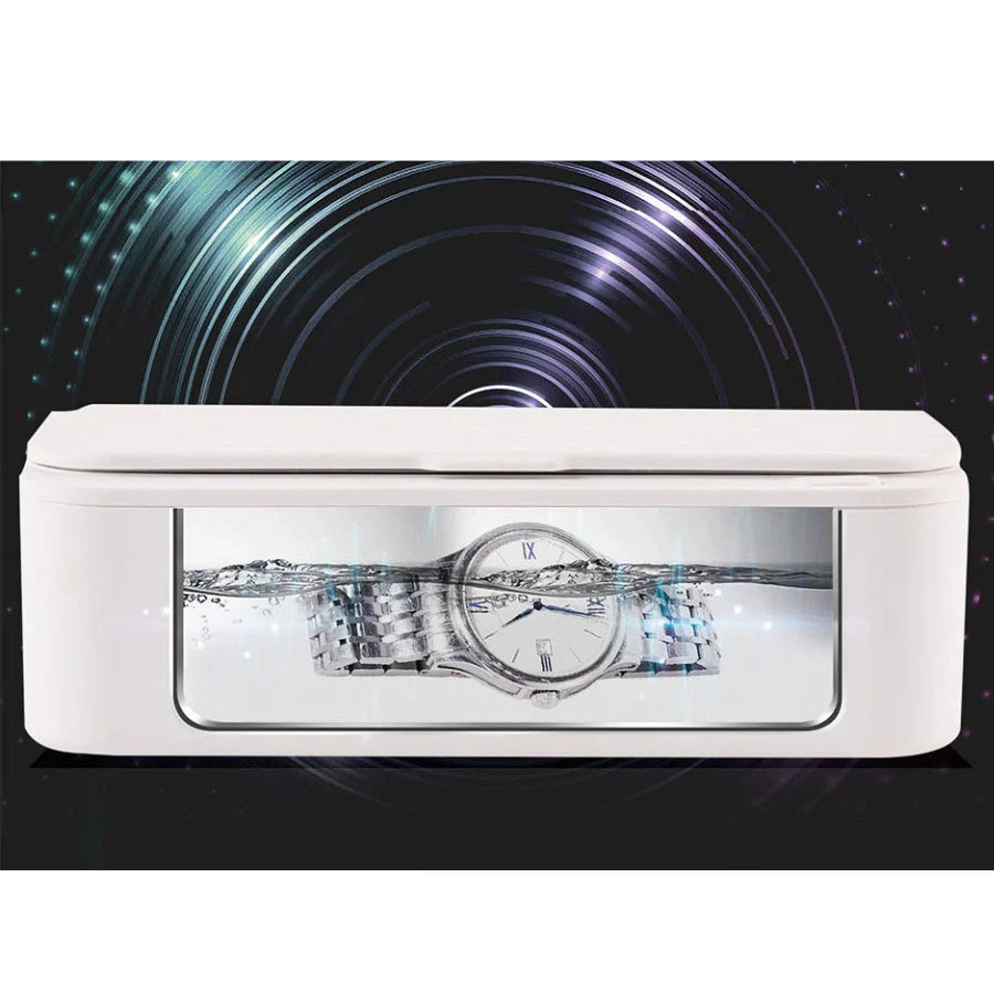 EraClean Ultrasonic Cleaning Machine in Snow Mountain White, Peach Powder, and Lime Green