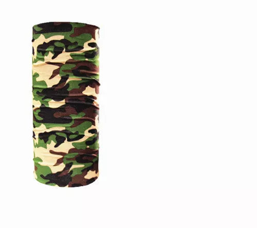 Polyester sports bandana for cycling and sun protection in various patterns