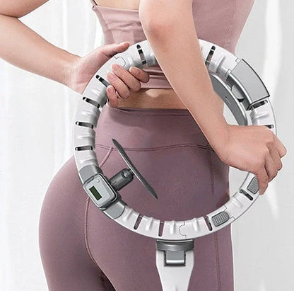Smart Counting Hoop with adjustable sections for customizable fitness workouts