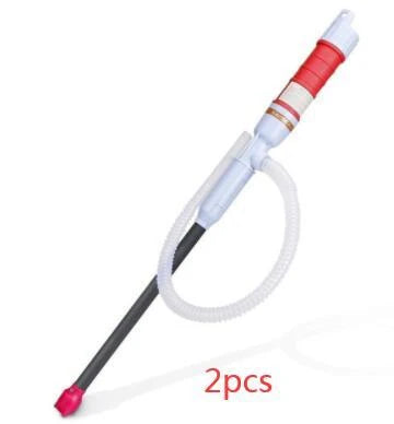 Powerful fuel transfer pump made of durable polypropylene for refueling cars, trucks, and small engine equipment