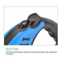 Automatic telescopic pet traction rope in vibrant colors with one-handed braking system