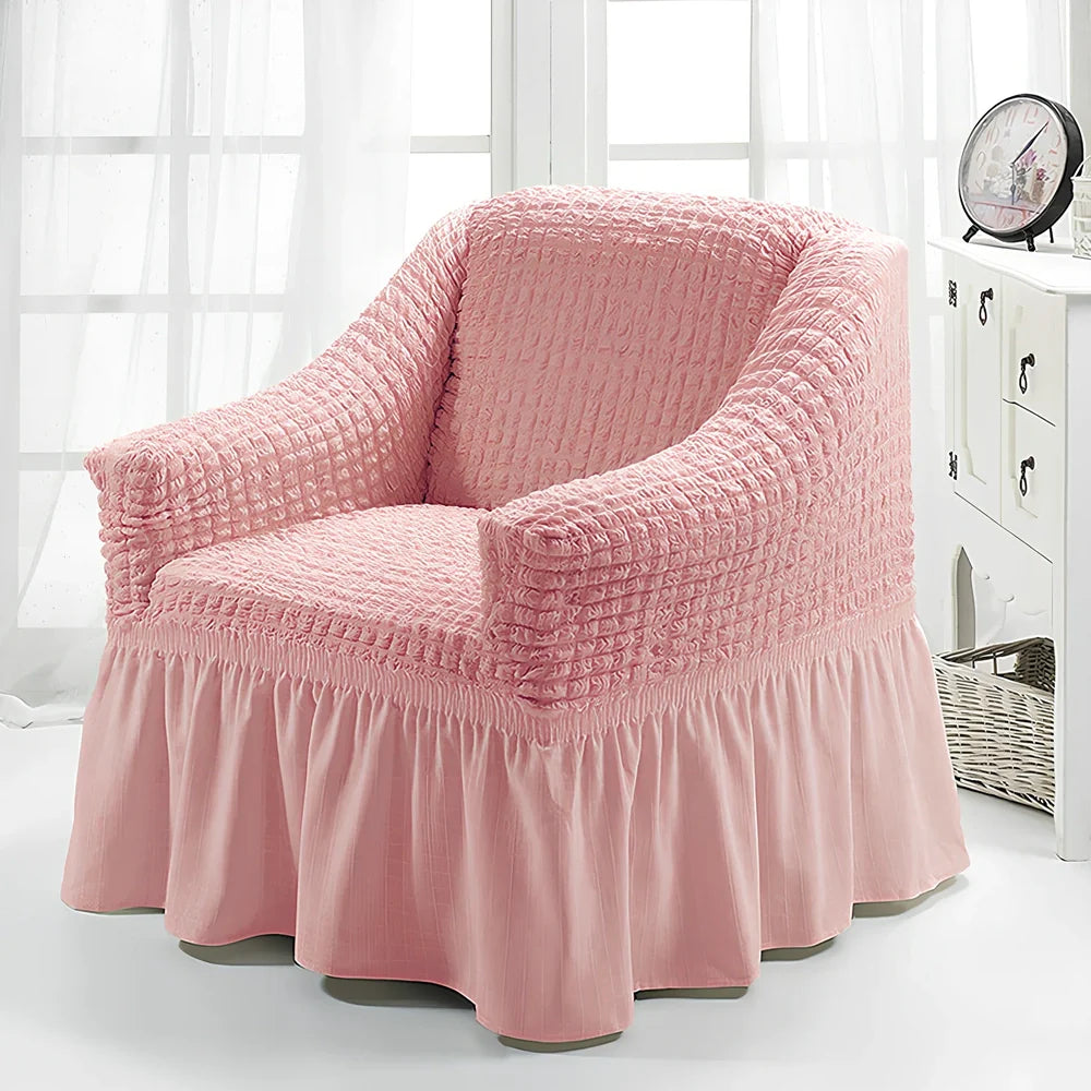 Branbird American single sofa cover with skirt design on 90-140cm furniture