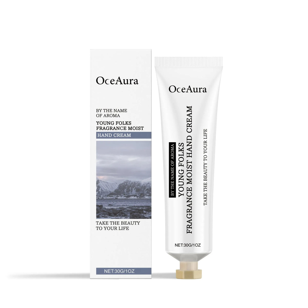 A single 30g tube of moisturising fragrance hand cream with hyaluronic acid.