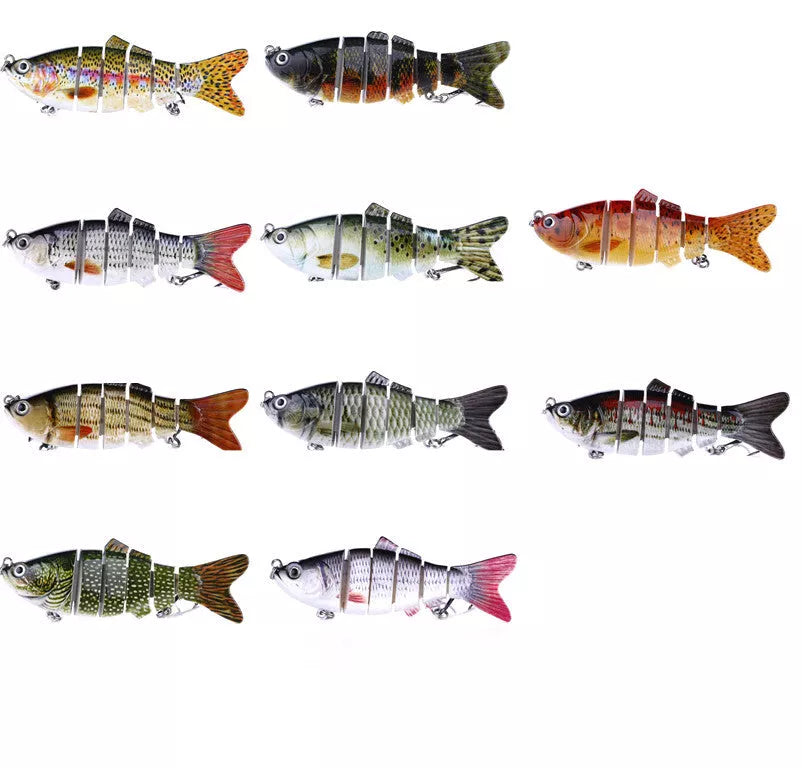 Plastic bait fish with high-strength hooks for effective fishing