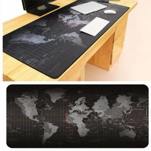 Locking Oversized Non-Slip Thick Keyboard And Mouse Pad Rubber Desk Mat 300x700x2mm Single-Sided Large Computer Gaming Pad