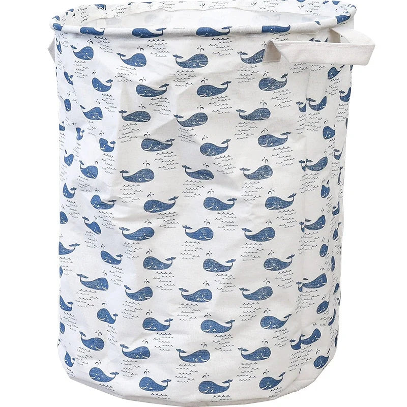 European-style cotton linen laundry basket in elegant designs for stylish home organization