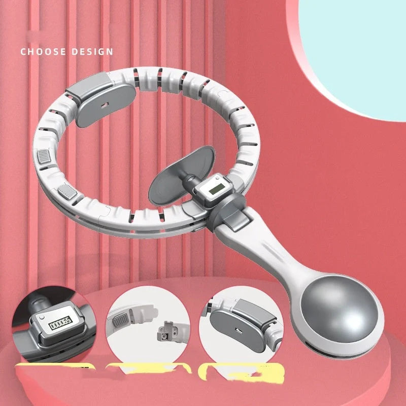 Smart Counting Hoop with adjustable sections for customizable fitness workouts
