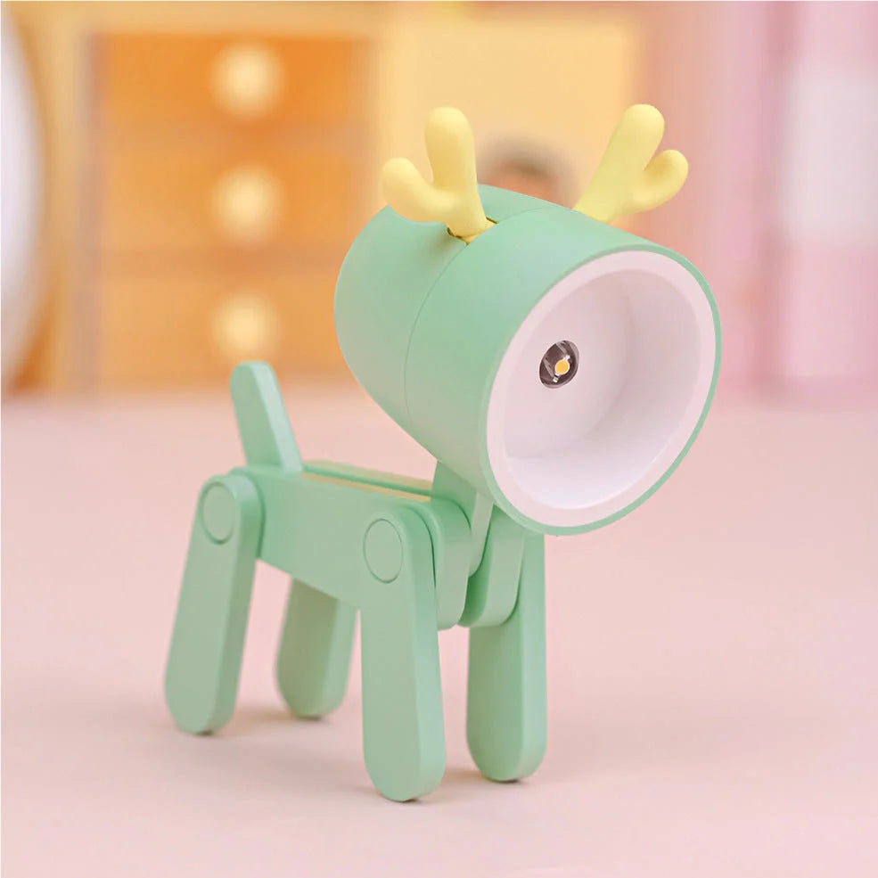 LED decorative animal night light in various colours measuring 55x35x80mm