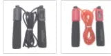 Adjustable 3 metre skipping rope with sponge handles in multiple colour options