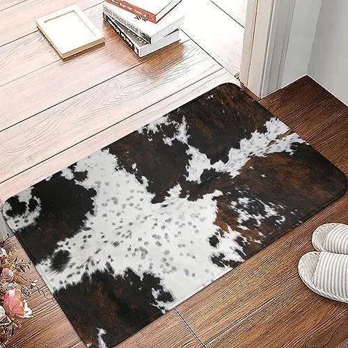 Household Fashion Flannel Floor Mat: 40 x 60 cm to 80 x 120 cm polyester fibre mat with modern simplicity design, available in seven coastal and animal print colour options for personalised home décor.
