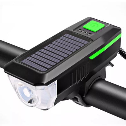 Solar Horn Light with dual charging and 120db speaker for outdoor safety