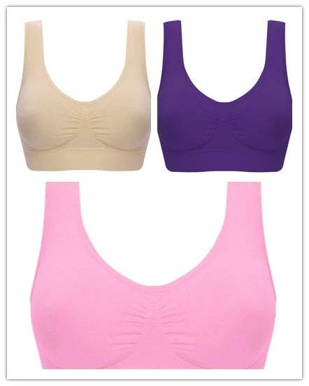 Women's seamless yoga tank top and sports bra in various colors for fitness and casual wear