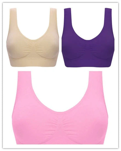 Women's seamless yoga tank top and sports bra in various colors for fitness and casual wear