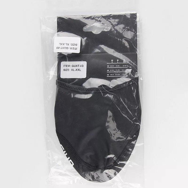 Windproof and warm self-locking riding shoe tip cover for mountain and road bikes