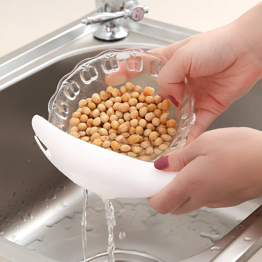 Vanzlife 19.8cm rice washing spoon with PP construction for kitchen grain preparation