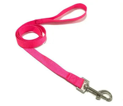Polyester dog lead with hand-holding rope design in multiple colour options