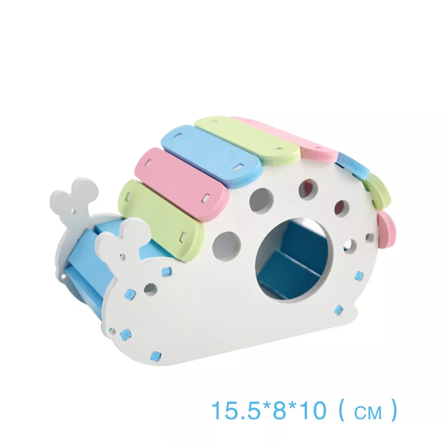 Colorful PVC hamster nest playhouse with ladder for pet exercise and fun